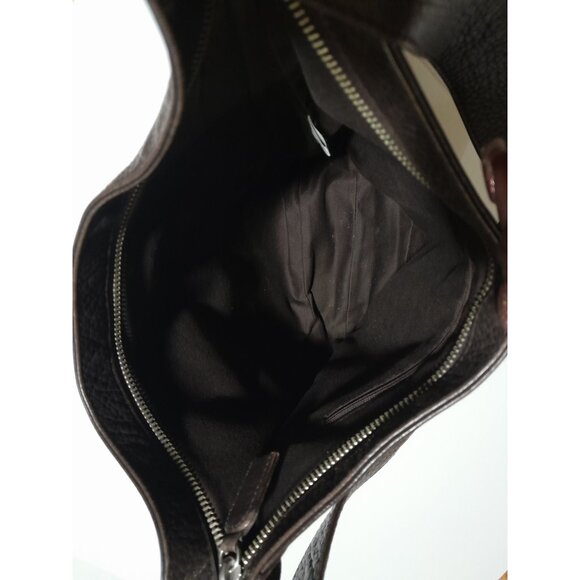 Y2k The Original The Sak Brown Pebble Leather Boho Bucket Bag - Picture 4 of 10